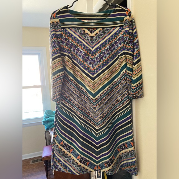 Patterned & Colorful Dress size 8 - Picture 4 of 6